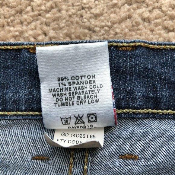 Lucky Brand Womens Mid Rise Flared Jeans, Size 32 x 32, Darker Blue, Stretch - Picture 7 of 12